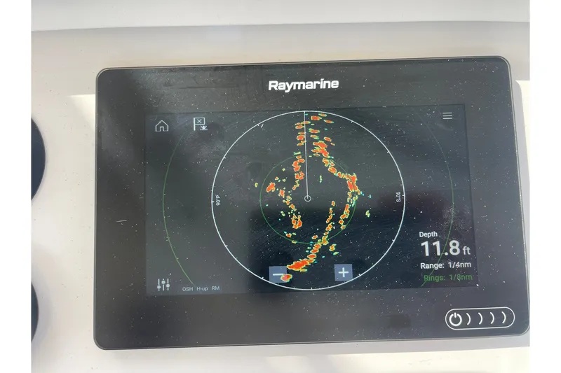 Slide: The Image of RAYMARINE MULTI-FUNCTION DISPLAY SHOWING RADAR - 36