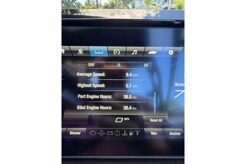 Slide: The Image of Dashboard display of a 2026 Ymaha 255 showing speed and engine hours. - 11