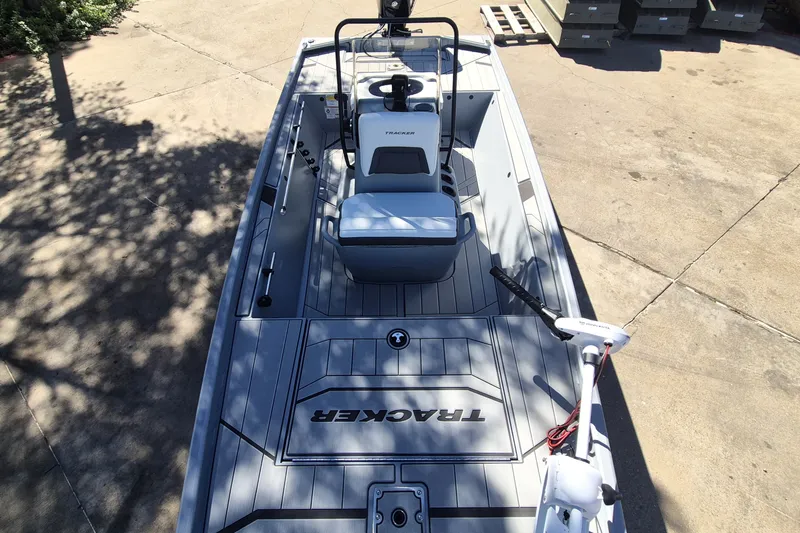 Slide: The Image of 2027 Tracker Bass Tracker Classic CC boat with sleek deck design and modern features. - 13