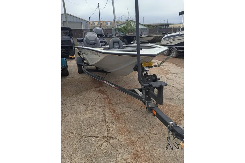 The Image of 2023 TRACKER PRO190 boat on trailer in outdoor setting. - 0