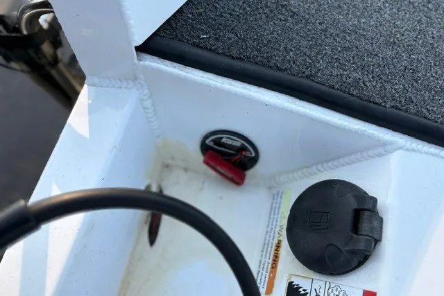Slide: The Image of 2022 Vexus AVX2080 boat interior with control panel and wiring details. - 56