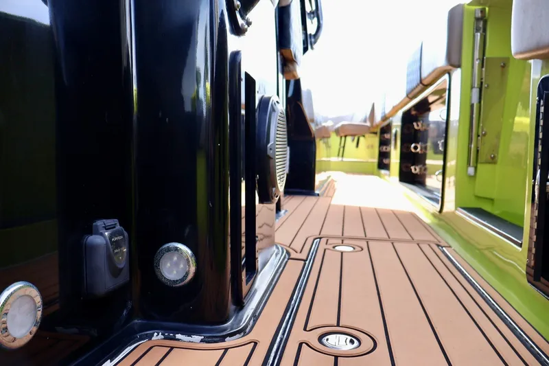 Slide: The Image of 2016 Midnight Express 43 Open boat deck with sleek design and modern features. - 20