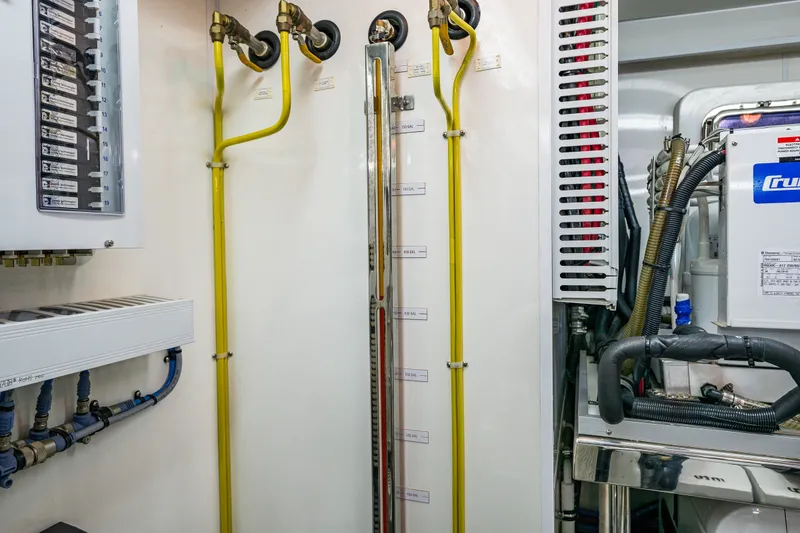 Slide: The Image of Engine room of 2012 Ocean Alexander 85E - 115