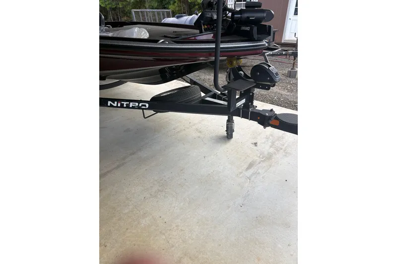 Slide: The Image of Boat trailer with Nitro branding, featuring a Nitrio Z20 PRO model from 2022. - 3