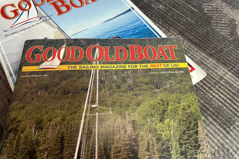 Slide: The Image of Good Old Boat magazine cover, January/February 2009 issue, featuring sailing content. - 26