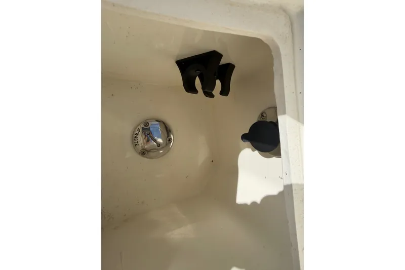 Slide: The Image of Boat waste compartment with fittings, Sardine Marine 34, 2024 model. - 37