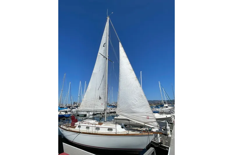 Slide: The Image of Sails on 1985 Cape Dory 31 - 25