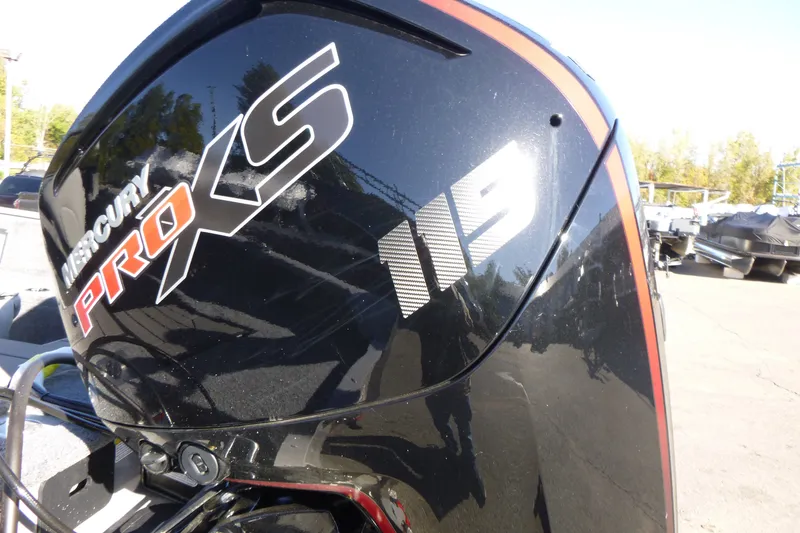 Slide: The Image of Mercury Pro XS 115 engine on 2027 Tracker Pro Guide V-175 Combo boat. - 14