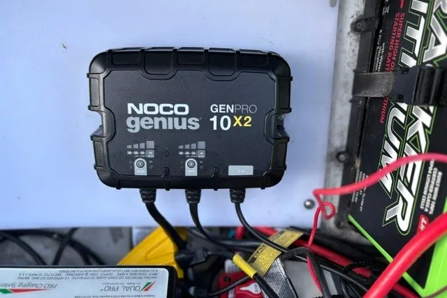 Slide: The Image of NOCO Genius GENPRO 10X2 battery charger in Ranger ALPHA 208, 2025 model. - 65