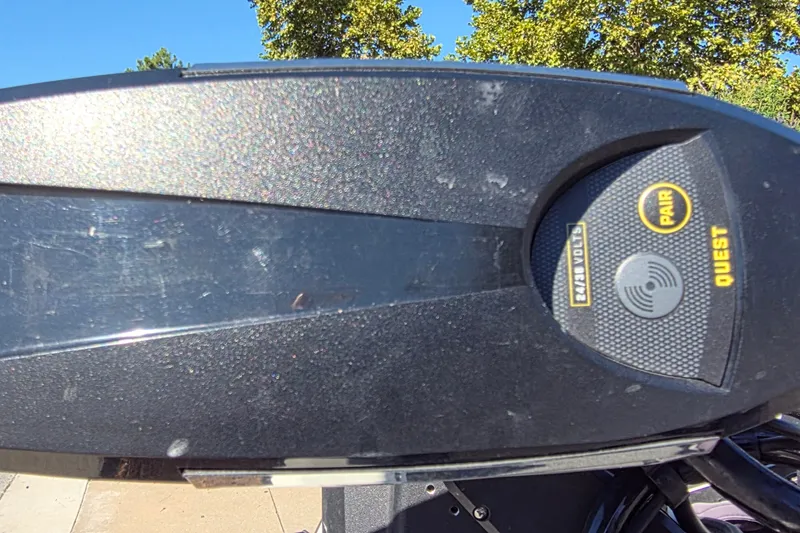 Slide: The Image of Close-up of Ranger ALPHA 208 control panel, featuring pairing and voltage indicators. - 38