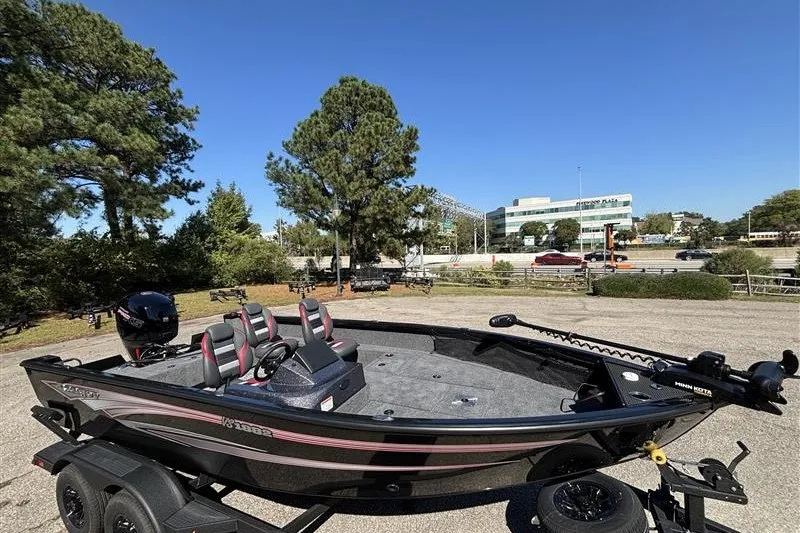 Slide: The Image of 2026 Ranger VS1882SC Angler boat parked outdoors on a sunny day. - 6