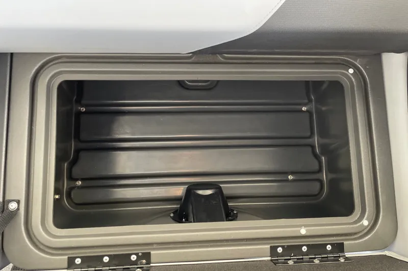 Slide: The Image of Storage compartment of 2027 Sun Tracker Party Barge 22 DLX pontoon boat. - 48