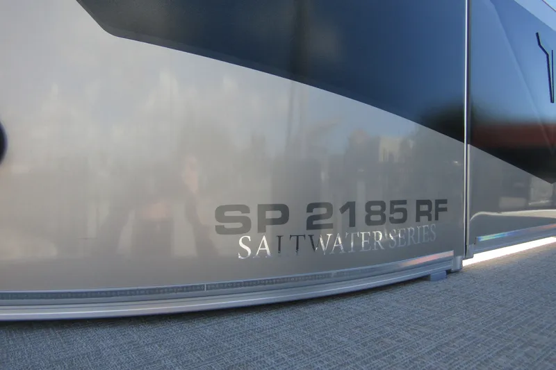 Slide: The Image of 2026 Tahoe Pontoon Sport 85 Rear Fish 21, Saltwater Series, SP 2185 RF model. - 9