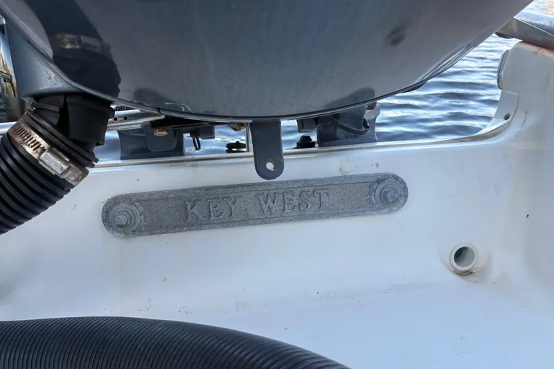 Slide: The Image of Close-up of a 2010 Key West 244 Center Console boat detail. - 34