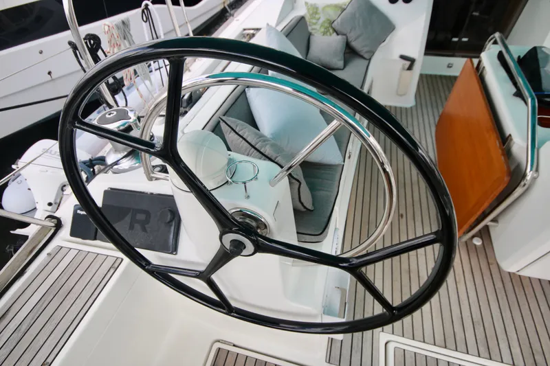 Slide: The Image of Port helm with nav instruments - 16