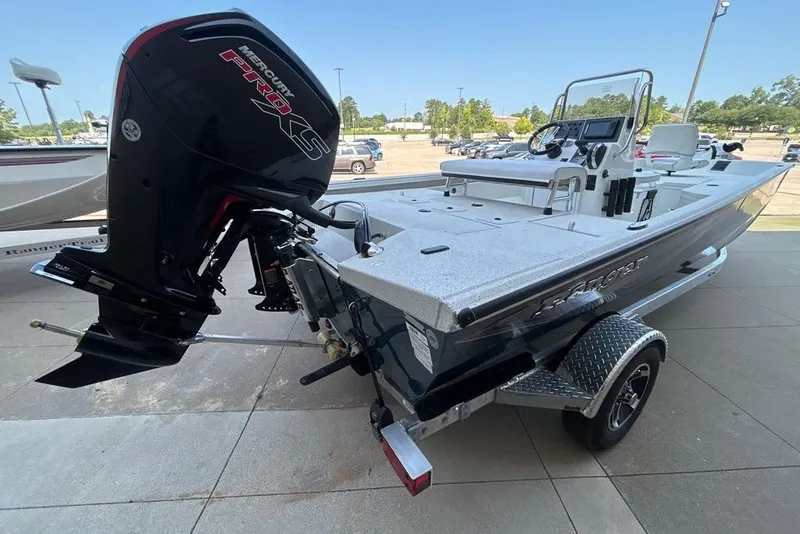 Slide: The Image of 2027 Ranger RB190 boat with Mercury Pro XS engine on a trailer. - 8