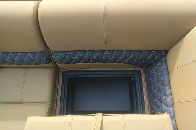 Slide: The Image of Luxurious seating with quilted design in 2027 Ranger 220FC model. - 8