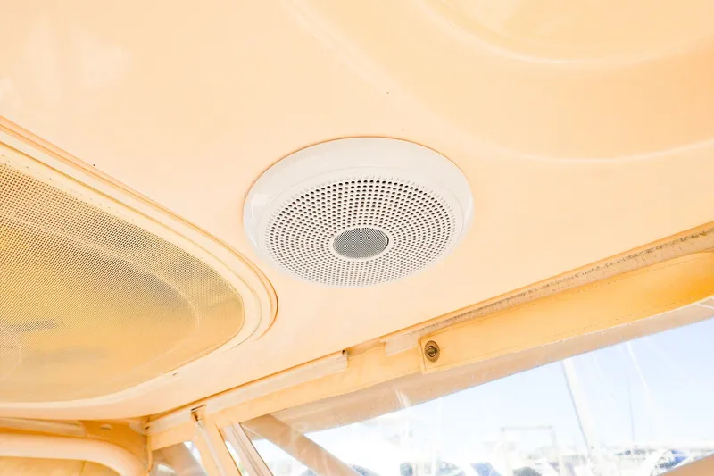 Slide: The Image of Ceiling speaker on 2016 Grady-White Freedom 275 boat interior. - 25