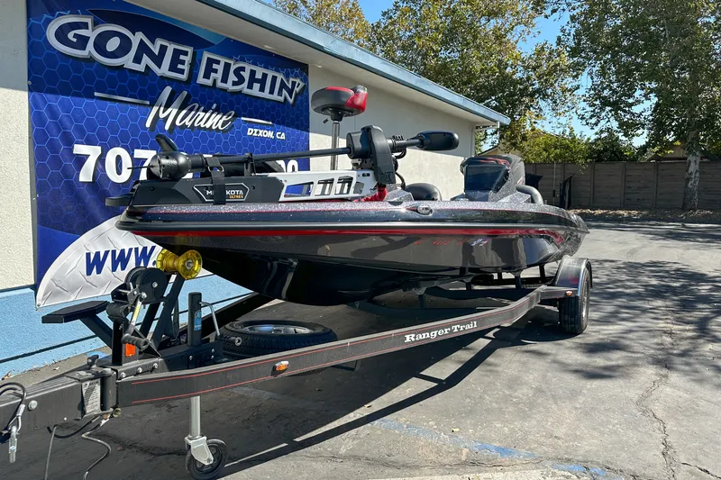 Slide: The Image of 2025 Ranger Z185 boat on trailer at Gone Fishin' Marine, Dixon, CA. - 2