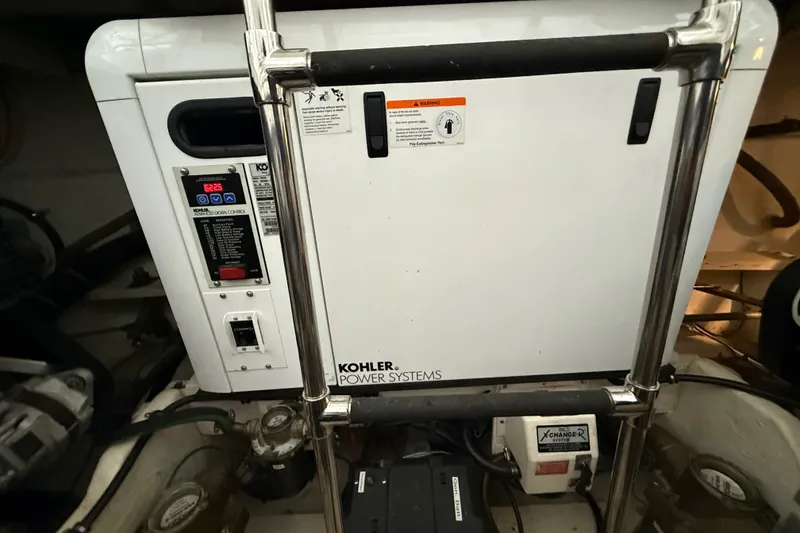 Slide: The Image of Kohler power system in 2009 Harbor Master Coastal 520 engine room. - 8