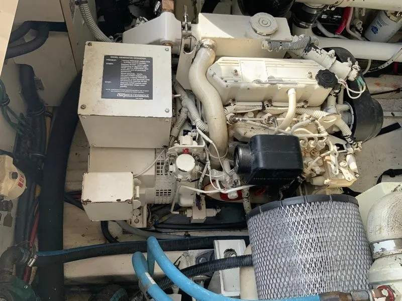 Slide: The Image of Engine compartment of 2002 Tiara Yachts 3500 Open. - 46