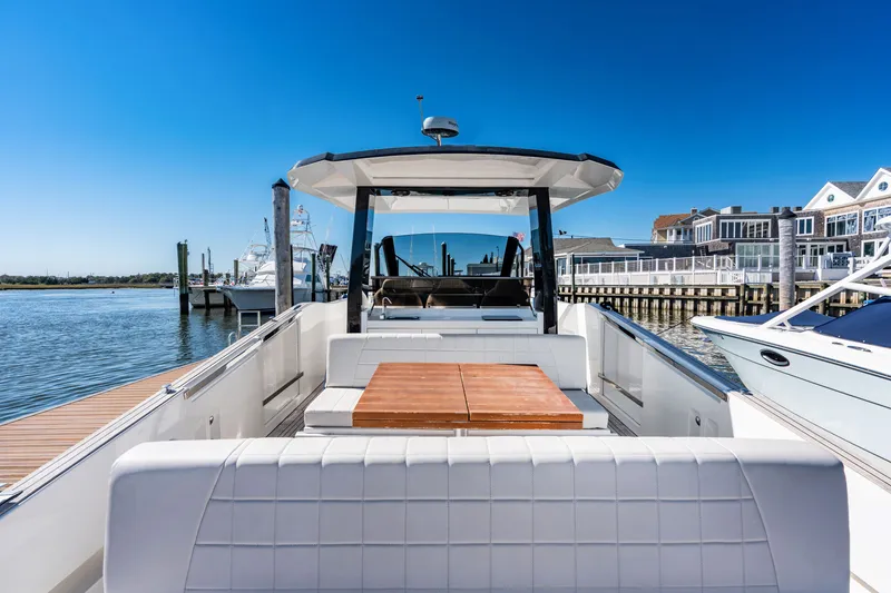 Slide: The Image of Astondoa 377 Coupe Outboard 2023: Sleek design, spacious deck, perfect for luxurious outings on the water. - 35