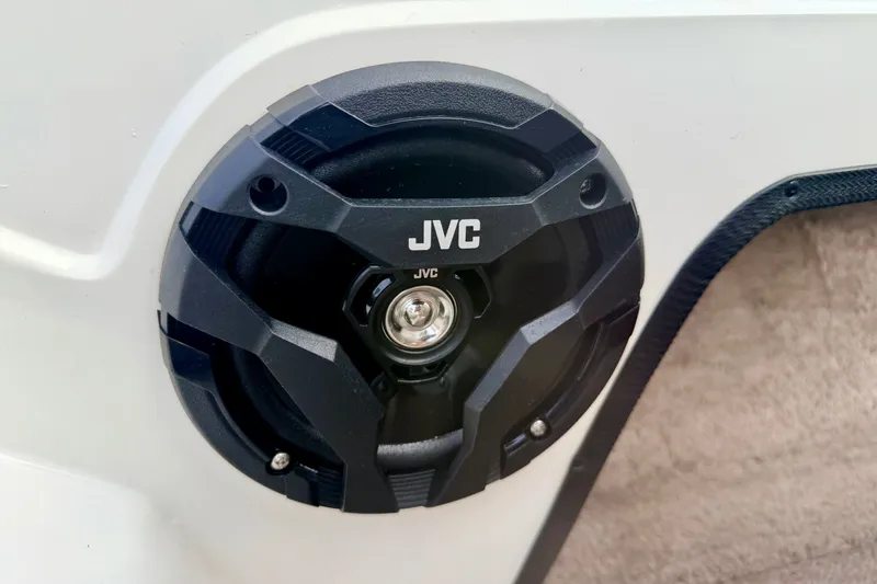 Slide: The Image of JVC speaker installed on a 1994 Skeeter SS140 boat interior. - 68