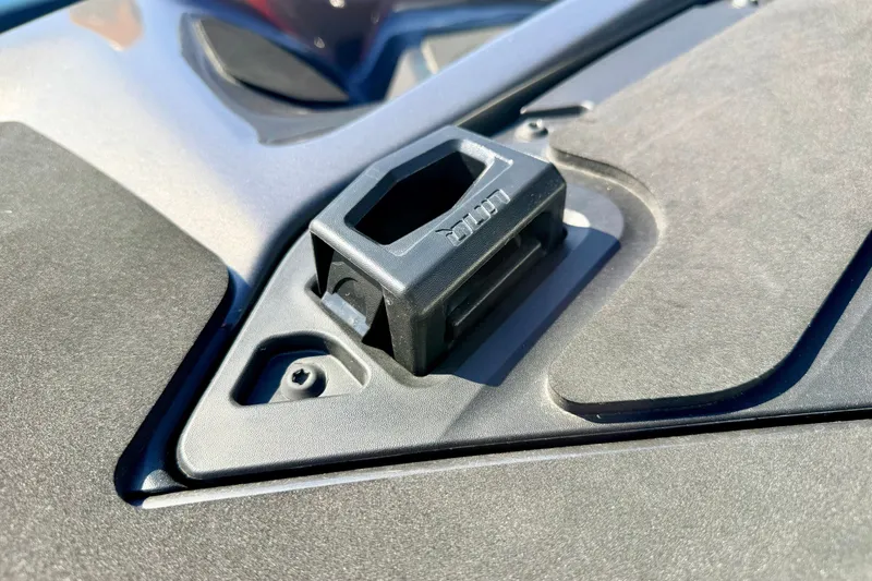 Slide: The Image of Close-up of 2024 Seadoo GTR-X 300 & WAKE 170 deck detail, showcasing sleek design. - 33