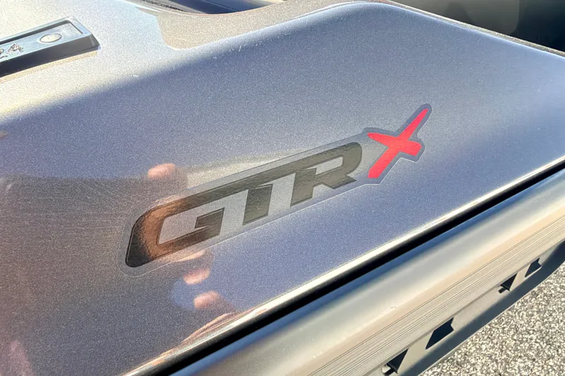 Slide: The Image of 2024 Seadoo GTR-X 300 logo on sleek metallic surface. - 31