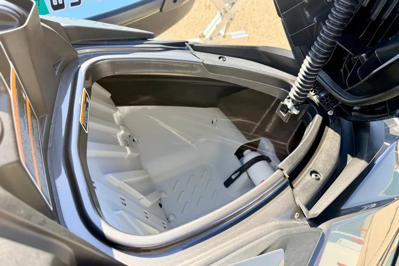 Slide: The Image of Open storage compartment of 2024 Seadoo GTR-X 300 & WAKE 170 watercraft. - 47