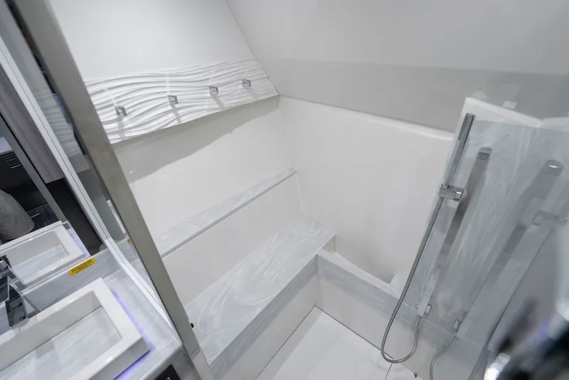 Slide: The Image of Luxurious bathroom interior in 2025 Formula 500 Super Sport Crossover yacht. - 47