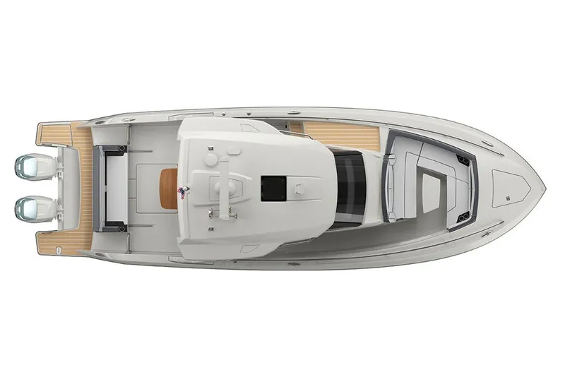 Slide: The Image of Manufacturer Provided Image: Top view of 2023 Tiara Yachts 34 LS model, luxury boat layout. - 22