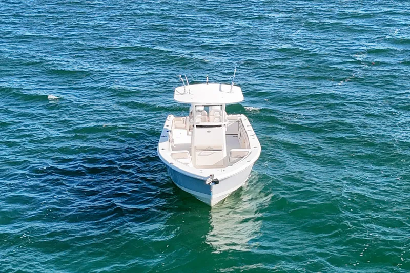 Slide: The Image of 2021 Sea Chaser 30 HFC CC boat on open water. - 5