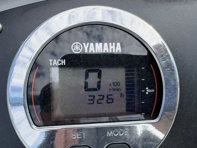 Slide: The Image of A Yamaha tachometer displays 326 operating hours. - 13