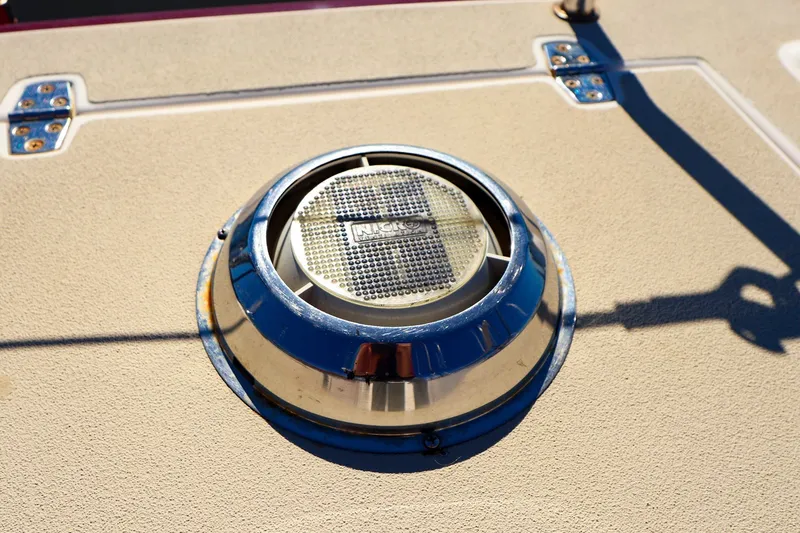 Slide: The Image of Chrome vent on 2005 J Boats J/100 deck, showcasing nautical hardware details. - 12