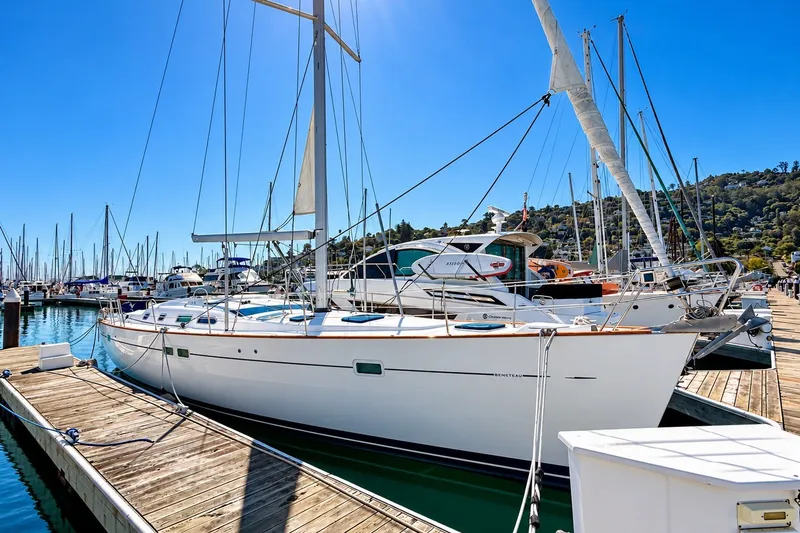 Slide: The Image of ALEXANDRA - 2005 Beneteau Oceanis 473 starboard side at the dock - 4