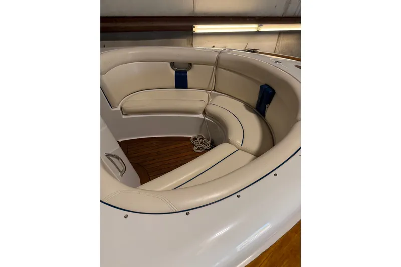 Slide: The Image of Luxurious seating area on a 2003 Chris-Craft Launch 28 boat. - 3