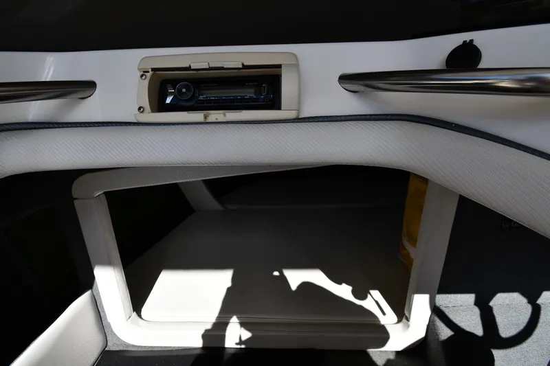 Slide: The Image of Interior of 1995 Fountain 24 Competition boat with stereo system. - 23