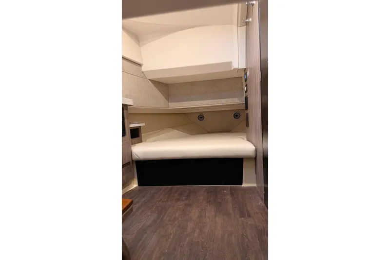 Slide: The Image of 2020 Regal 38 SAV cabin interior with cozy bed and modern design. - 51