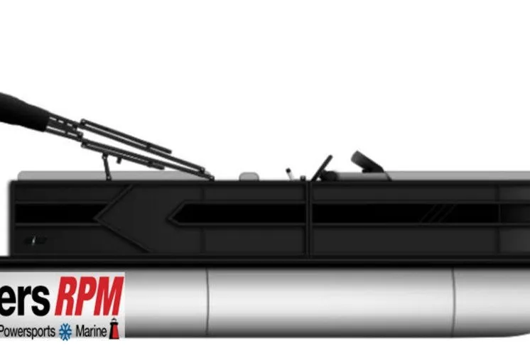 The Image of 2027 Bentley Pontoons Bolt 203 side view, sleek design, modern pontoon boat. - 3