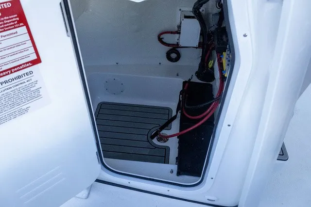 Slide: The Image of Interior view of a boat with cables and a floor mat. - 4