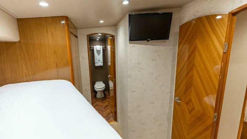 Slide: The Image of 2013 Viking 76 Convertible- REEL FIRE- Starboard Stateroom - 47