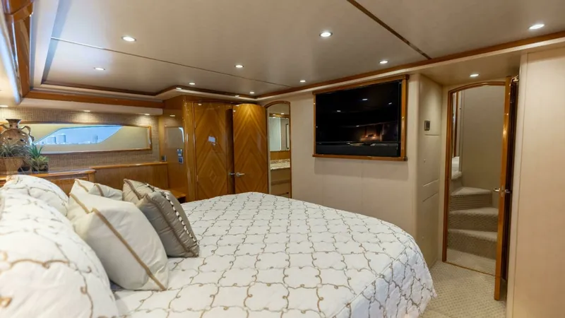Slide: The Image of 2013 Viking 76 Convertible- REEL FIRE- Master Stateroom - 28