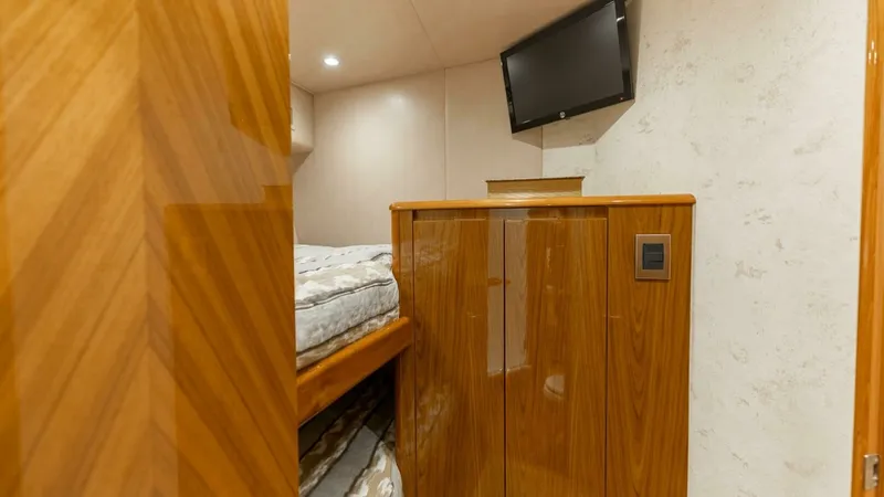 Slide: The Image of 2013 Viking 76 Convertible- REEL FIRE-Port Forward Stateroom - 51