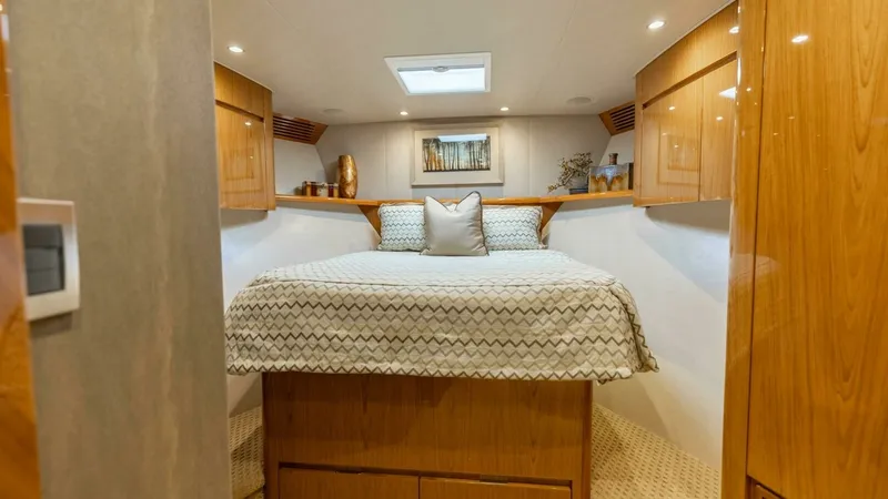 Slide: The Image of 2013 Viking 76 Convertible- REEL FIRE- Forward VIP Stateroom - 33