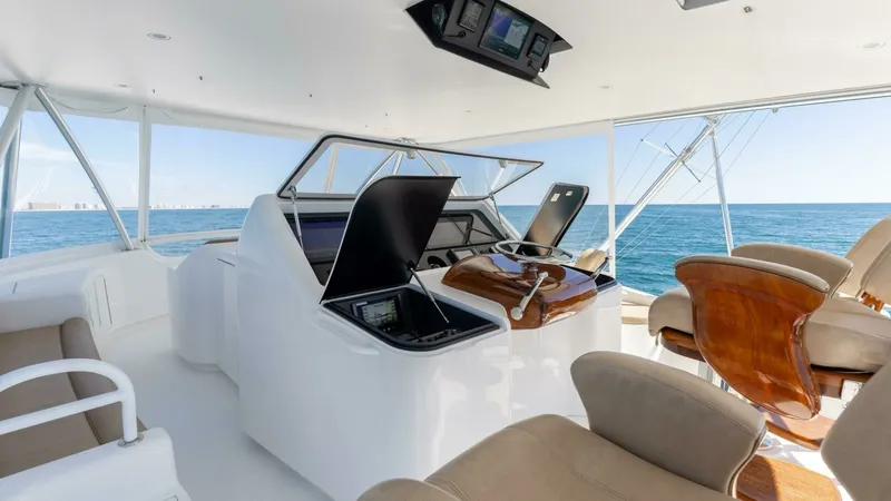 Slide: The Image of 2013 Viking 76 Convertible- REEL FIRE- Helm - 53
