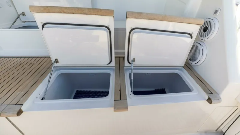 Slide: The Image of 2013 Viking 76 Convertible- REEL FIRE- Cockpit Storage - 75