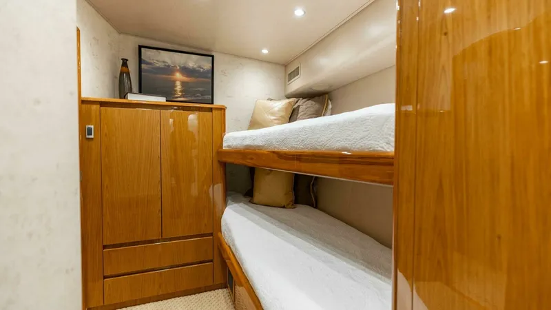 Slide: The Image of 2013 Viking 76 Convertible- REEL FIRE- Starboard Stateroom - 45