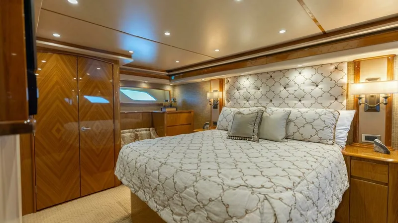 Slide: The Image of 2013 Viking 76 Convertible- REEL FIRE- Master Stateroom - 25