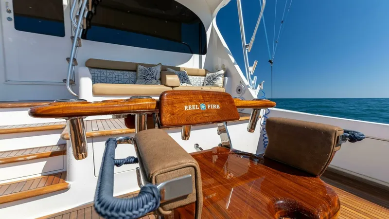 Slide: The Image of 2013 Viking 76 Convertible- REEL FIRE- Cockpit - 63